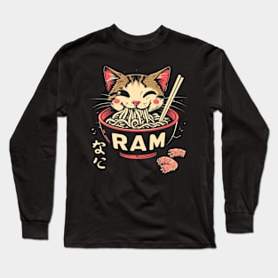 Kawaii Cat Sketches Long Sleeve T-Shirt